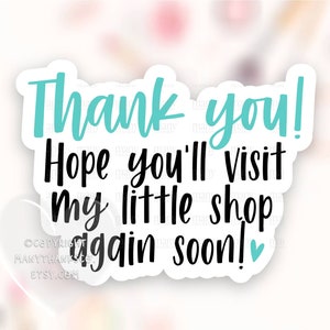 Danke für Deine Bestellung Sticker PNG, Teal Heart Small Business Happy Mail Label, Repeat Customer Shop Paket Siegel, Cricut Avery Print Cut