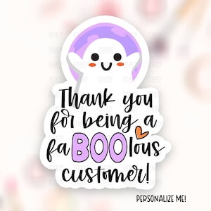 Halloween Ghost Pun Customer Sticker Download, Funny Small Business Happy Mail Label, Cute Thank You Shop Package Seals, Cricut Template PNG