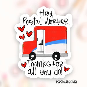 Canada Postal Worker Truck Sticker Descargar PNG, Apreciación de la pequeña empresa Etiquetas de correo feliz, Comprar gracias plantilla de calcomanías de paquete SVG