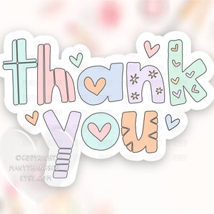 Dank u sticker PNG, Boho harten multicolor happy mail shop pakket labels, leuke baby douche partij envelop zegels, Cricut Avery print cut