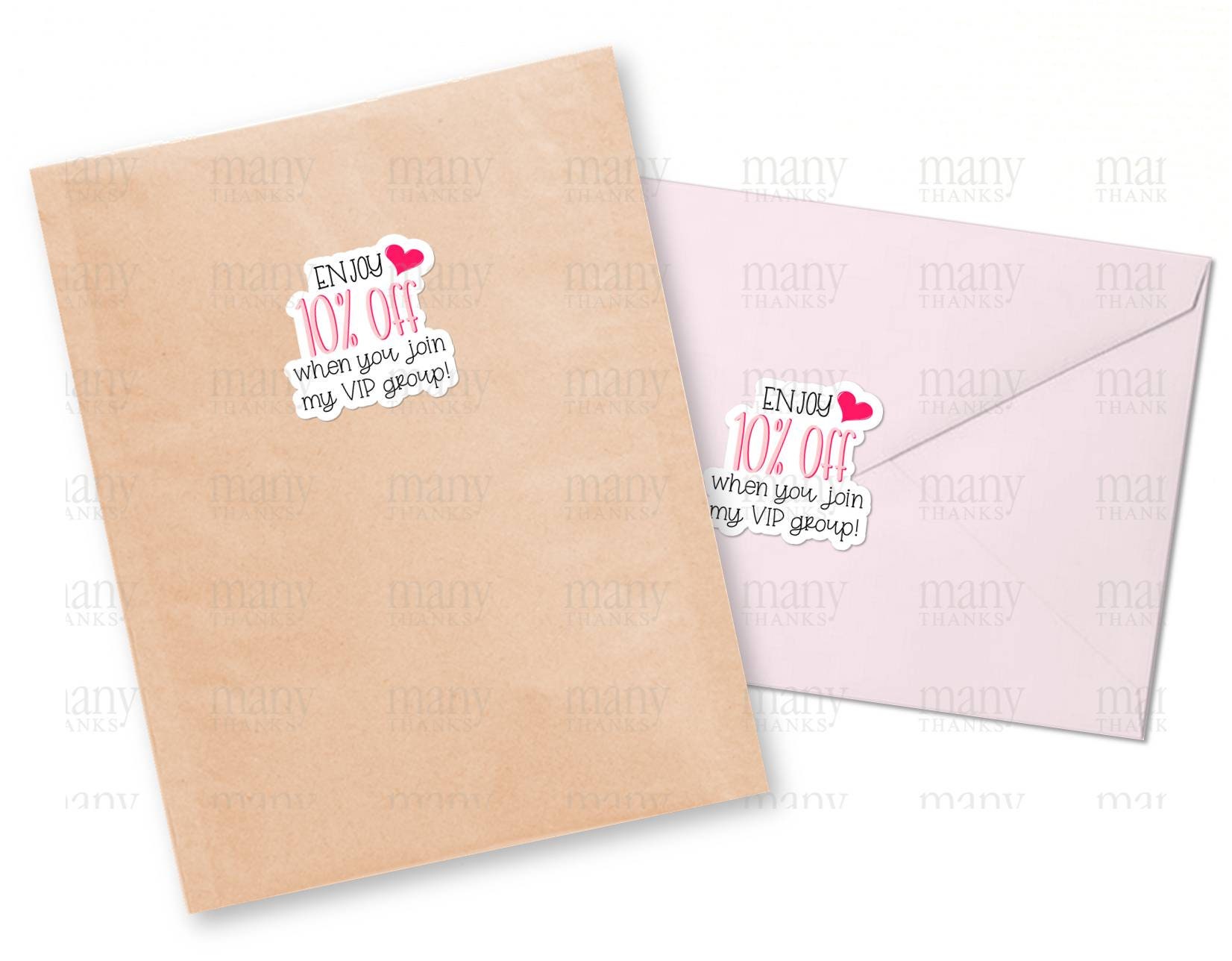 Join My VIP Group Sticker PNG, Discount Code Small Business