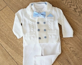 Taufkleidung für einen Jungen, Taufanzug, babyanzug, Taufoutfit junior Festanzug kinderanzug Gr 62 68 74 80 86 taufset Taufoutfit