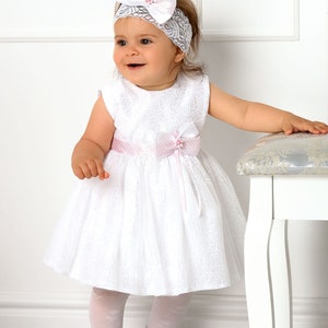 Taufkleid, Festkleid 2 Tlg. Baptism dress Gr. 62 68 74 80 86 Partykleid Babykleid Christening gown baby girl wedding baby girls lace dress