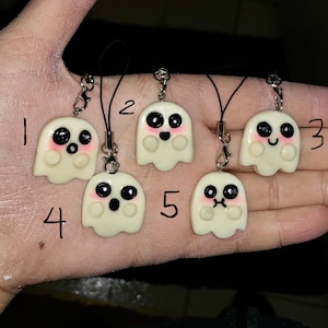 Glowing Ghost Cell Phone Charm