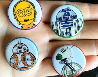 Droid-knappset - 1,25 tum handgjort