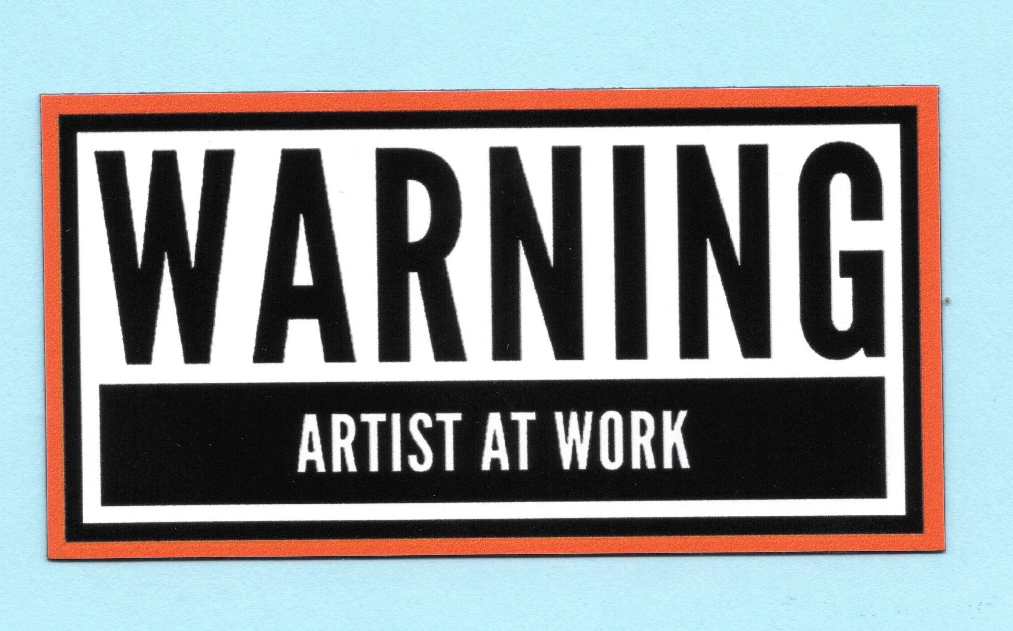 Warning: Artist at Work Magnet - Etsy