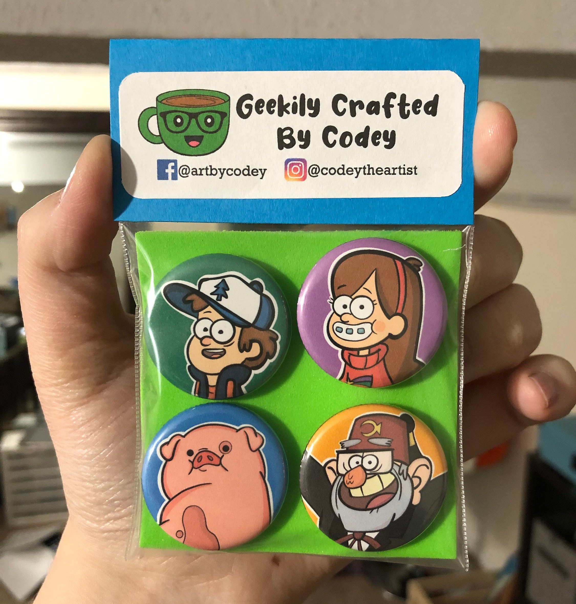 Gravity Falls 1.25" Pin Set - Etsy