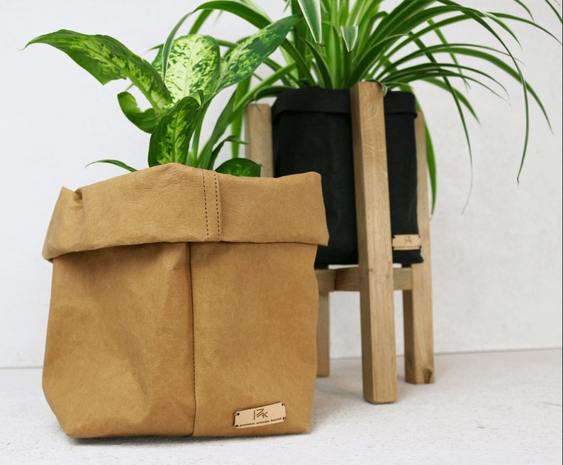 paper bolsa flower pot