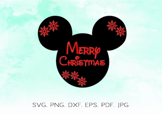 Download Merry Christmas Mickey Ears Svg - Merry Christmas Disney ...