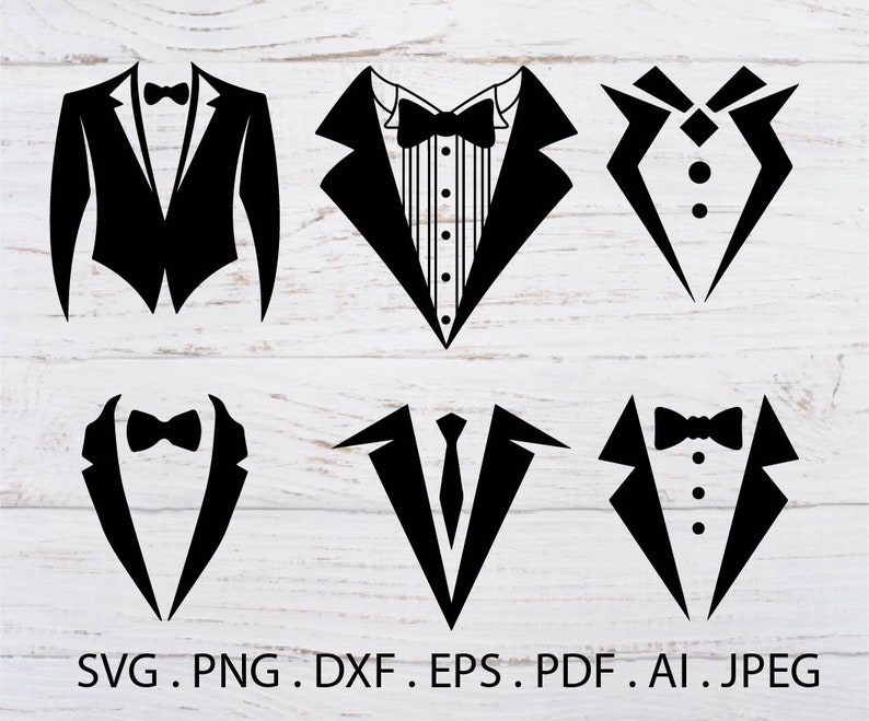 Download Tuxedo Svg Bow Tie Svg Tuxedo Svg Cut File Wedding Suit ...