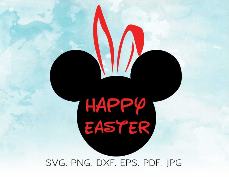 Download Happy Easter Svg Mickey Mouse Svg Bunny Ears Svg Disney ...