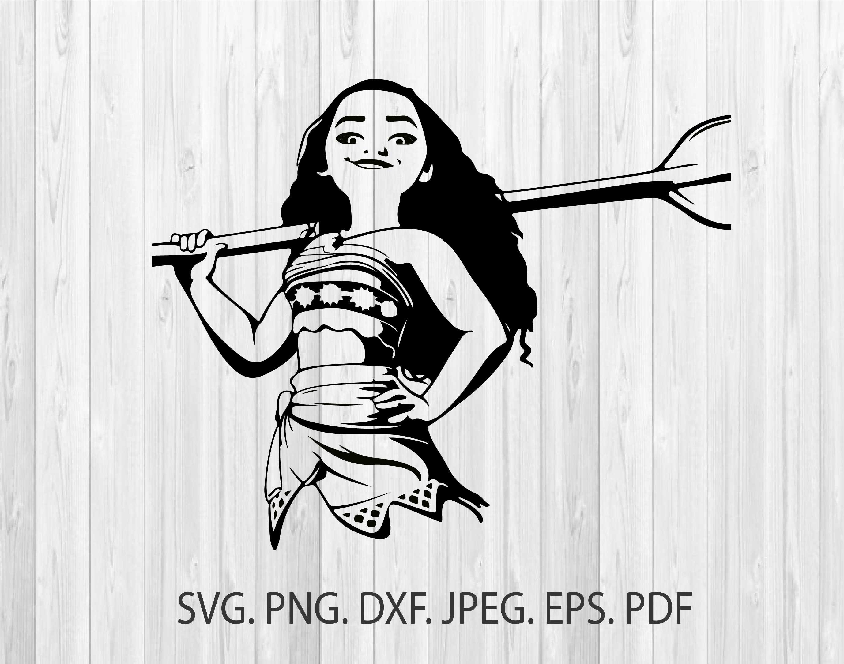 Moana Svg, Disney Svg, Moana Silhouette, Moana Clipart, Disney Silhouet...