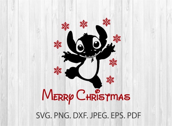 Joyeux Noel Svg Lilo Et Stitch Svg Disney Svg Stitch Etsy
