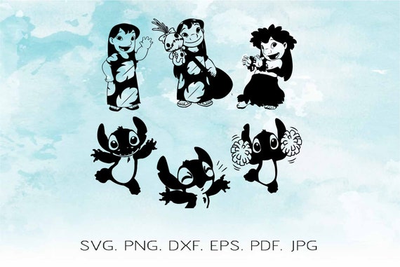 Lilo And Stitch Svg Bundle Stitch Svg Files Stitch Cut Files Etsy