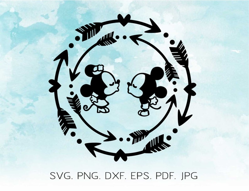 Free Free Mickey And Minnie Love Svg 738 SVG PNG EPS DXF File