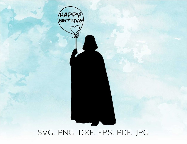 Darth Vader Svg Star Wars Svg Disney Svg Happy Birthday | Etsy