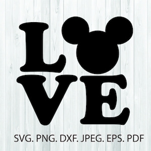 Download Love Disney Svg Love Minnie Mouse Silhouette Disneyland Svg Etsy SVG, PNG, EPS, DXF File