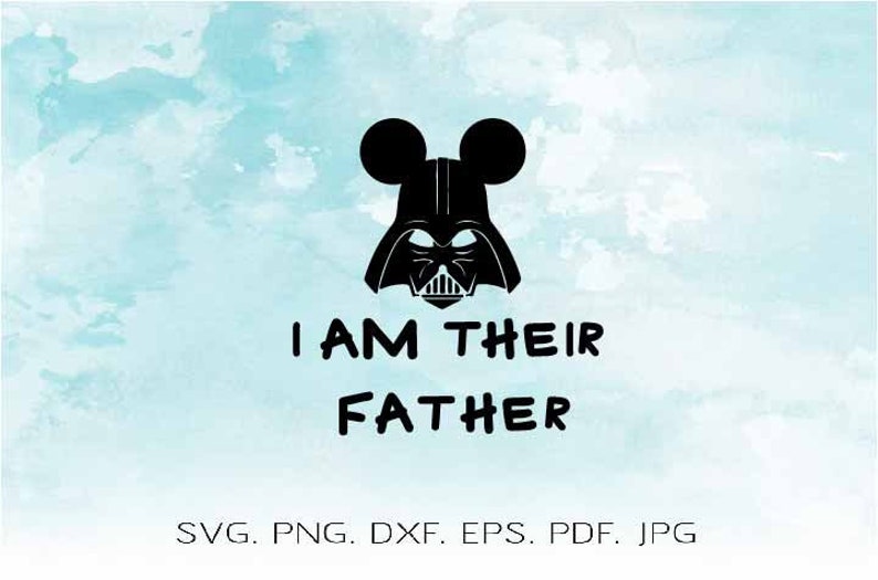 Download Disney Svg I Am Their Father Svg Darth Vader Svg Disney | Etsy