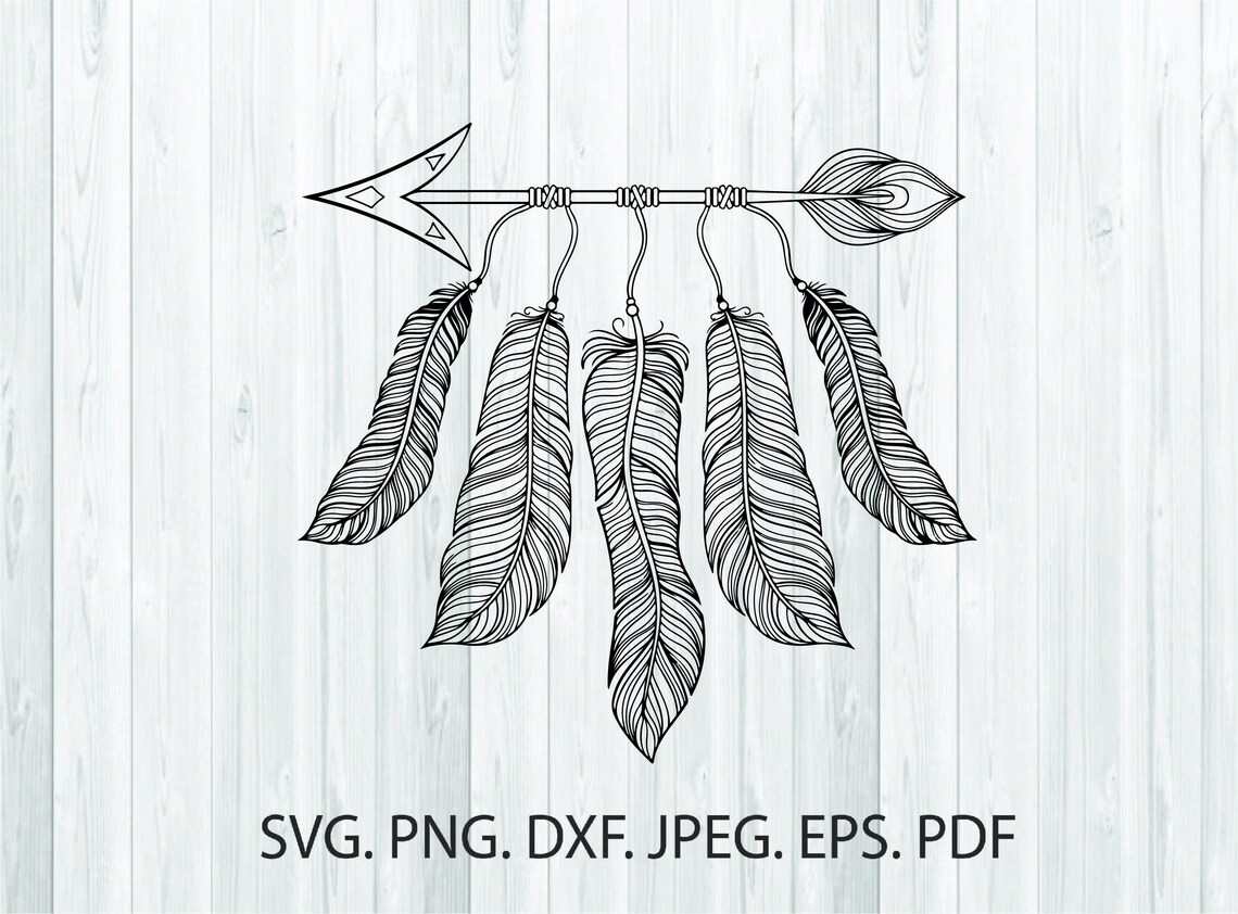 Arrow Svg Boho Arrow Clipart Arrow Silhouette Plain Arrow Svg - Etsy