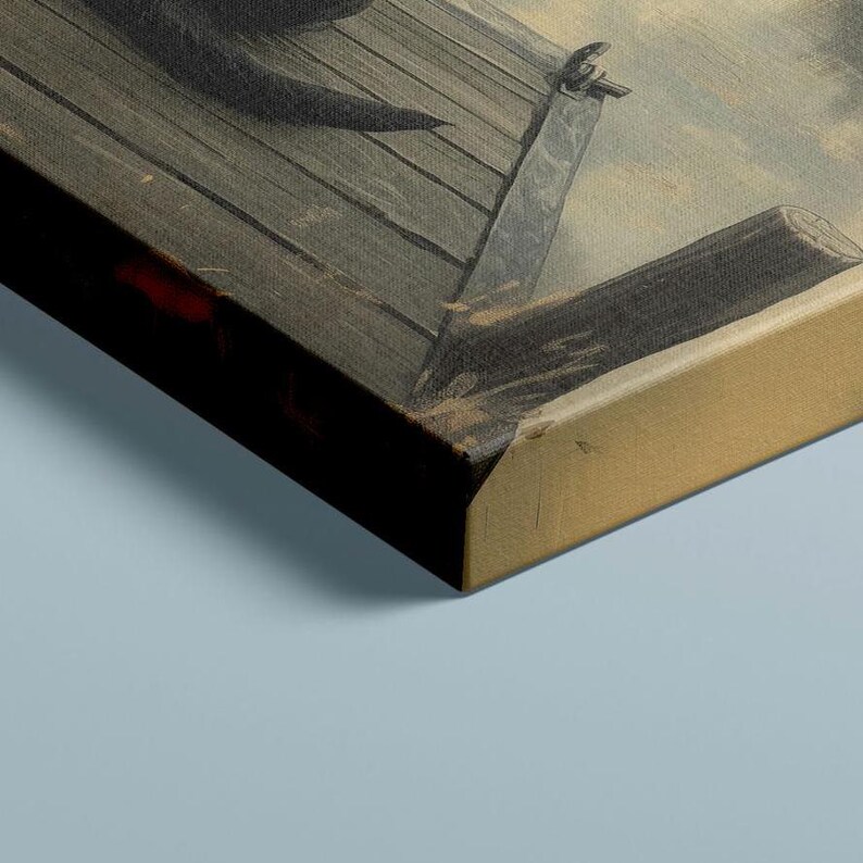 Beige and Black Art