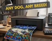 Custom Starry Night Pet Portrait: Personalized Dog Art (Digital Download)