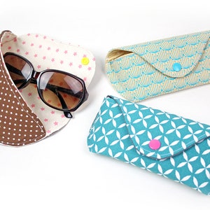 eyeglass sunglasses case sewing pattern, easy beginner for glasses sunnies bag PDF for sewing beginners fabric purse sew diy tutorial image 5