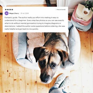 Dog Bed Sewing Pattern PDF | S–XL | Washable Pet Cushion Tutorial | Cat Bed | Kennel Mattress Sewing DIY | Printable Pet Pillow image 5