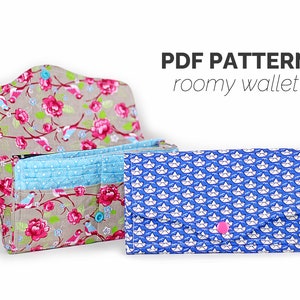 Geldbörse Schnittmuster & Nähanleitung deutsch Geldbeutel e-Book Tasche nähen Anleitung PDF