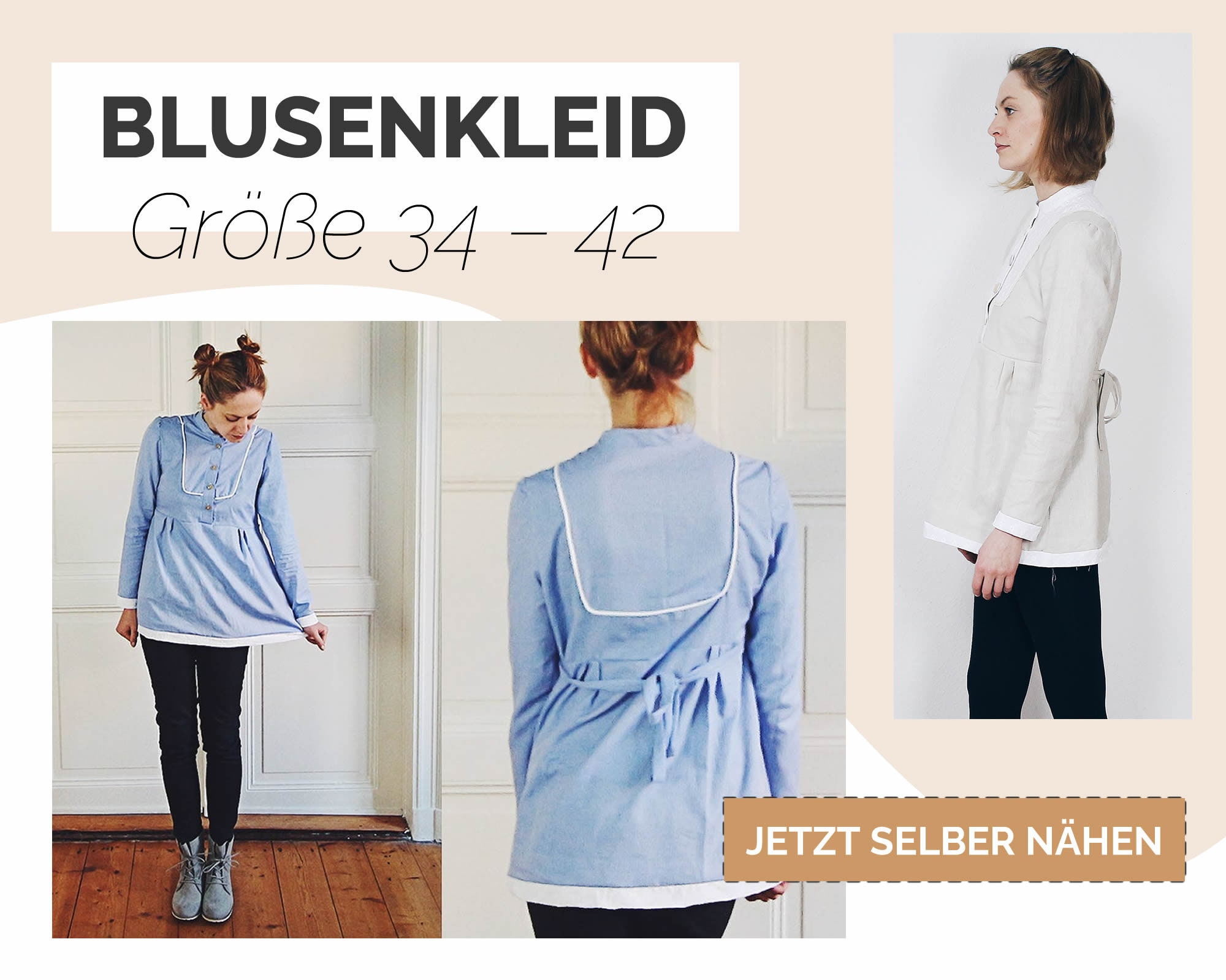 BOHO Blusenkleid Schnittmuster 