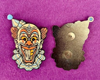 Goosemas Clown Pin - Modded From Official Keychain - You Pick The Fuzzy Pom Color!