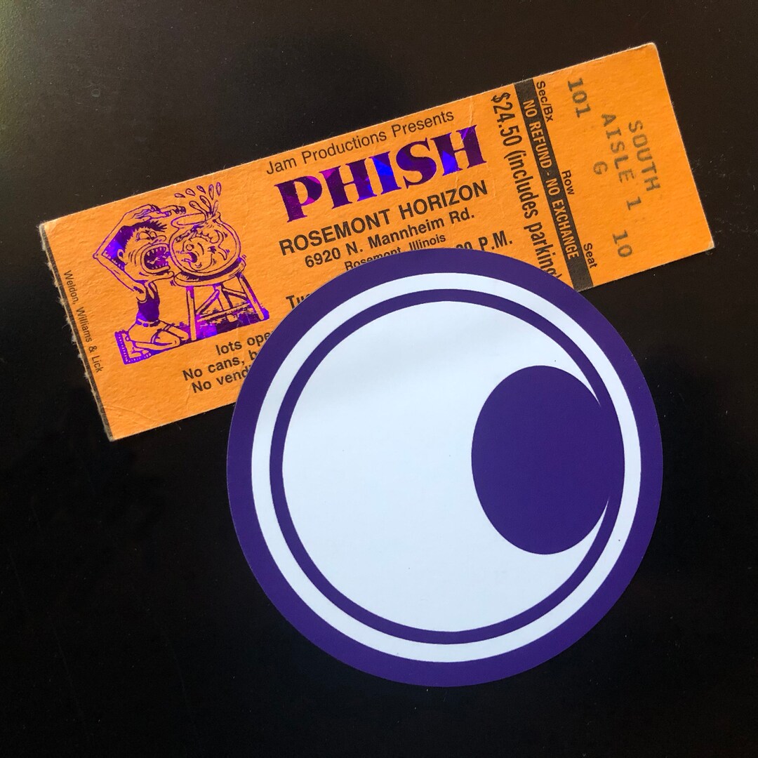 Livephish Phish Eye 3" Purple/white Magnet - Etsy