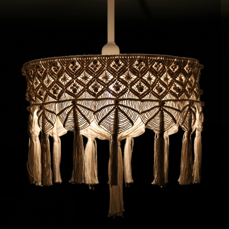 Абажур в технике макраме фото и схемы