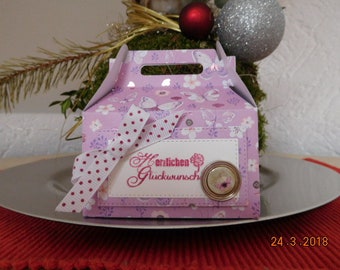 Geschenkeschachtel "Goodybox lila Schmetterlinge"