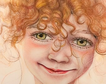 Whimsical Artwork / Children’s Room Art Print / Fine Art Print / Unique Art / Child Artwork / Fairytale Character Art