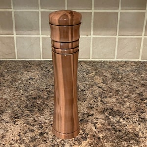Red Gumwood Pepper Mill / Salt Mill - Salt, Pepper, or Herb Grinder - Ceramic Kitchen Tool