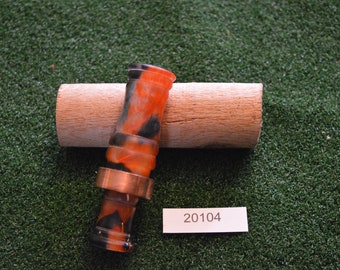 Orange and Black Feather M200 Duck Call