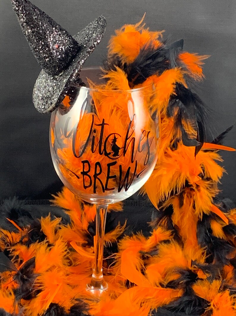 Witches Brew Wine Glass