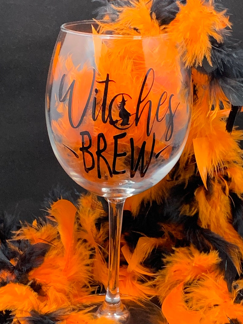 Witches Brew Wine Glass