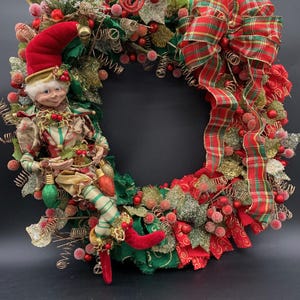 Holiday Elf Wreath