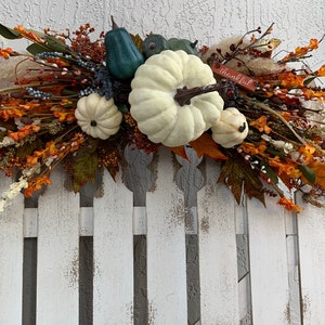 Fall Floral Arched Swag