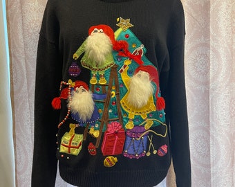 Vintage Gnome Christmas sweater