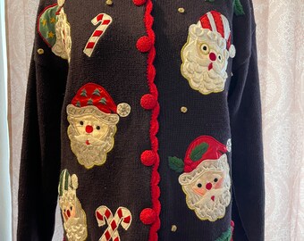 Vintage Santa cardigan