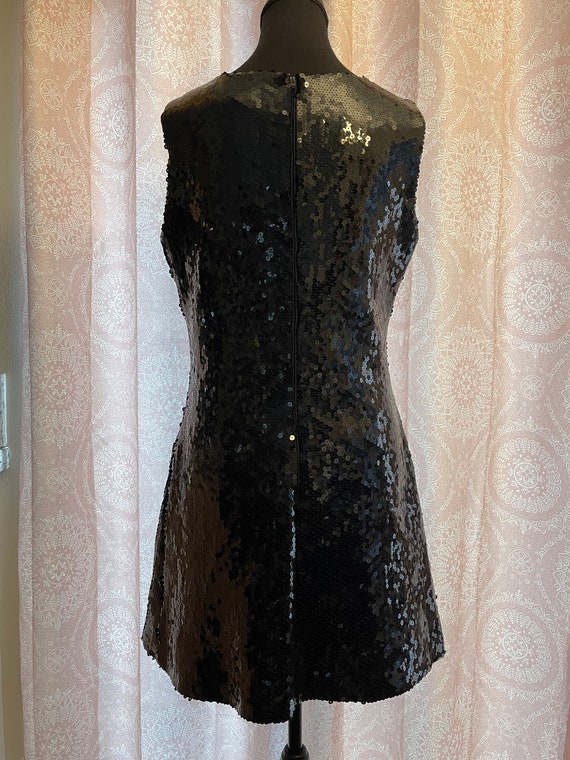 Vintage Jeanette Kastenberg Black Sequin Dress - image 2