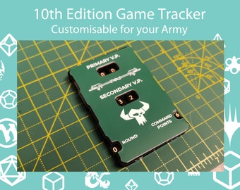 WH40k Game Tracker for 10th Edition / WH 40K Army customisable / for use Warhammer 40k 10th edition