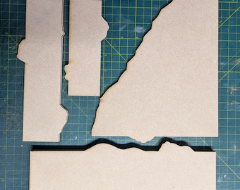 WH40K GW 11th Edition Terrain Footprints, Clear Acrylic/MDF, Competitive Play