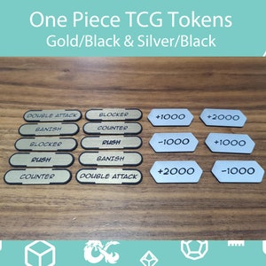 One Piece TCG Tokens - Gouden en zilveren tokens voor gebruik met One Piece Card Game