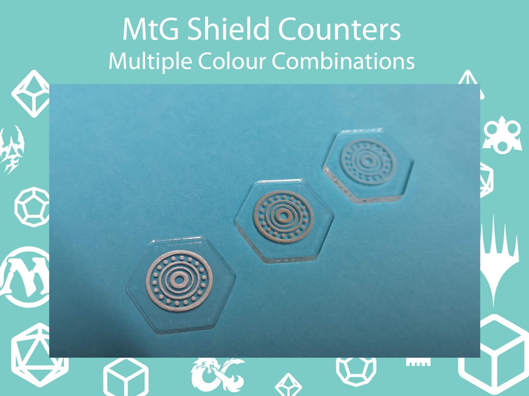 Shield Counters Magic the Gathering Ability Markers, Streets of New