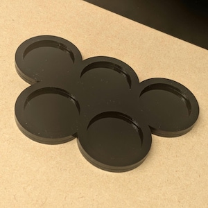 Movement Trays - 25mm and 32mm diameter. Acrylic Movement Tray - Multiple configurations