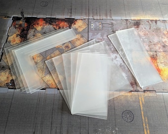 UKTC 2025/26 Compliant Clear Acrylic Terrain Footprints - WH40K 10th Edition  - Competitive Play