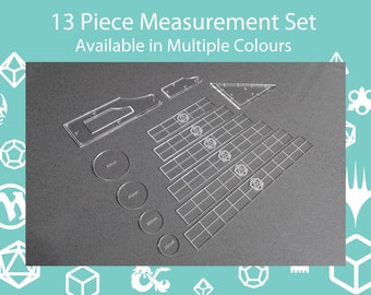 Juego de medición de mesa de 13 piezas: reglas, herramientas, accesorios y calibres - Juego de guerra de mesa